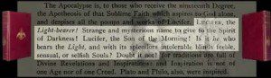 Albert Pike MORALS AND DOGMA quote